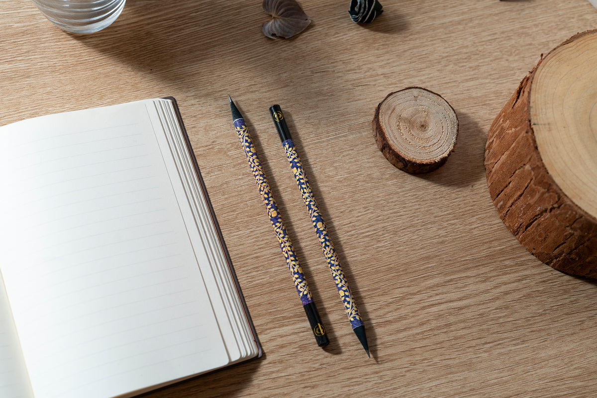 Paperblanks Wildflower Song Pencils – Pack of 4 – lifestyle image