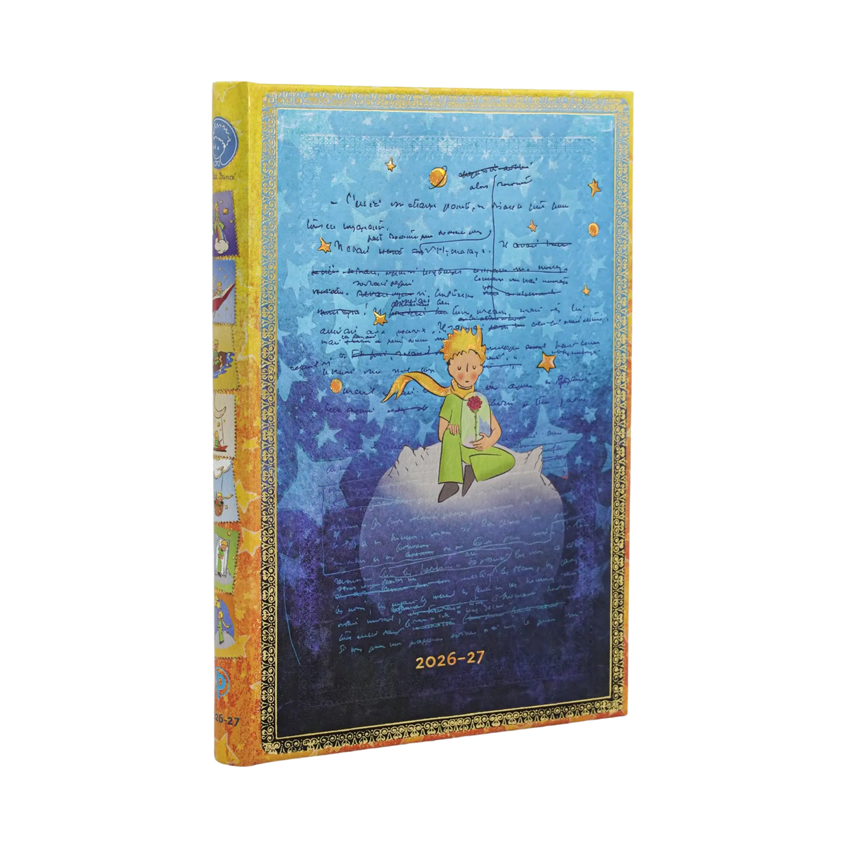 Paperblanks 2026–2027 Saint-Exupéry, The Little Prince Midi Hardback 18-Month Diary – Week-to-View Horizontal – front cover