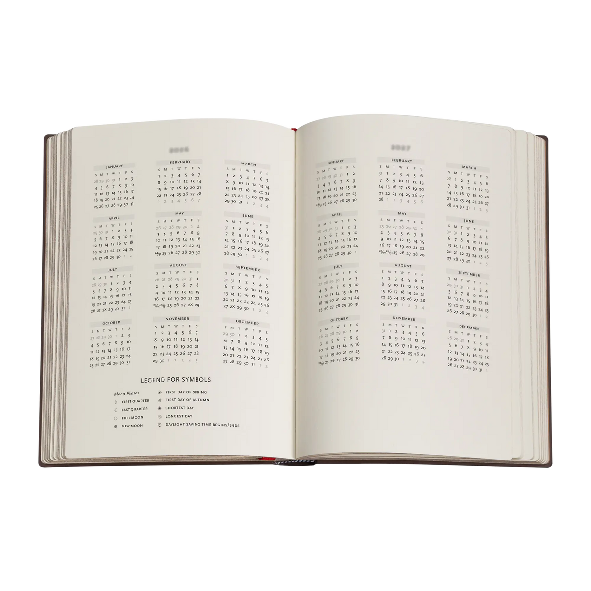 Paperblanks 2026–2027 Saint-Exupéry, The Little Prince Midi Hardback 18-Month Diary – Week-to-View Horizontal – inside pages