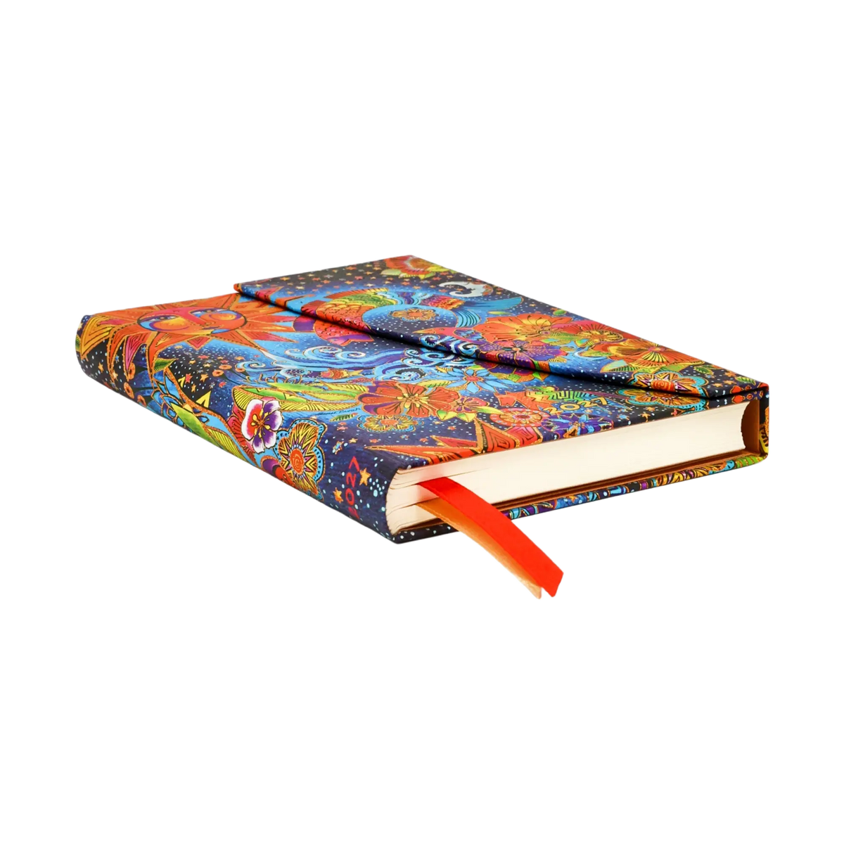 Paperblanks 2027 Celestial Magic Mini Hardback Diary – Week-to-View Horizontal – page edge