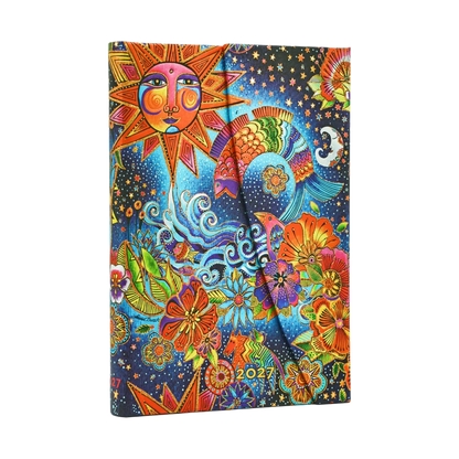 Paperblanks 2027 Celestial Magic Mini Hardback Diary – Week-to-View Horizontal – front cover