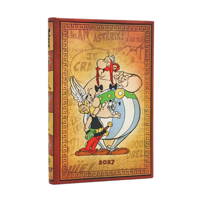 Paperblanks 2027 Asterix & Obelix Mini Hardback Diary – Week-to-View with Notes (Verso) – front cover