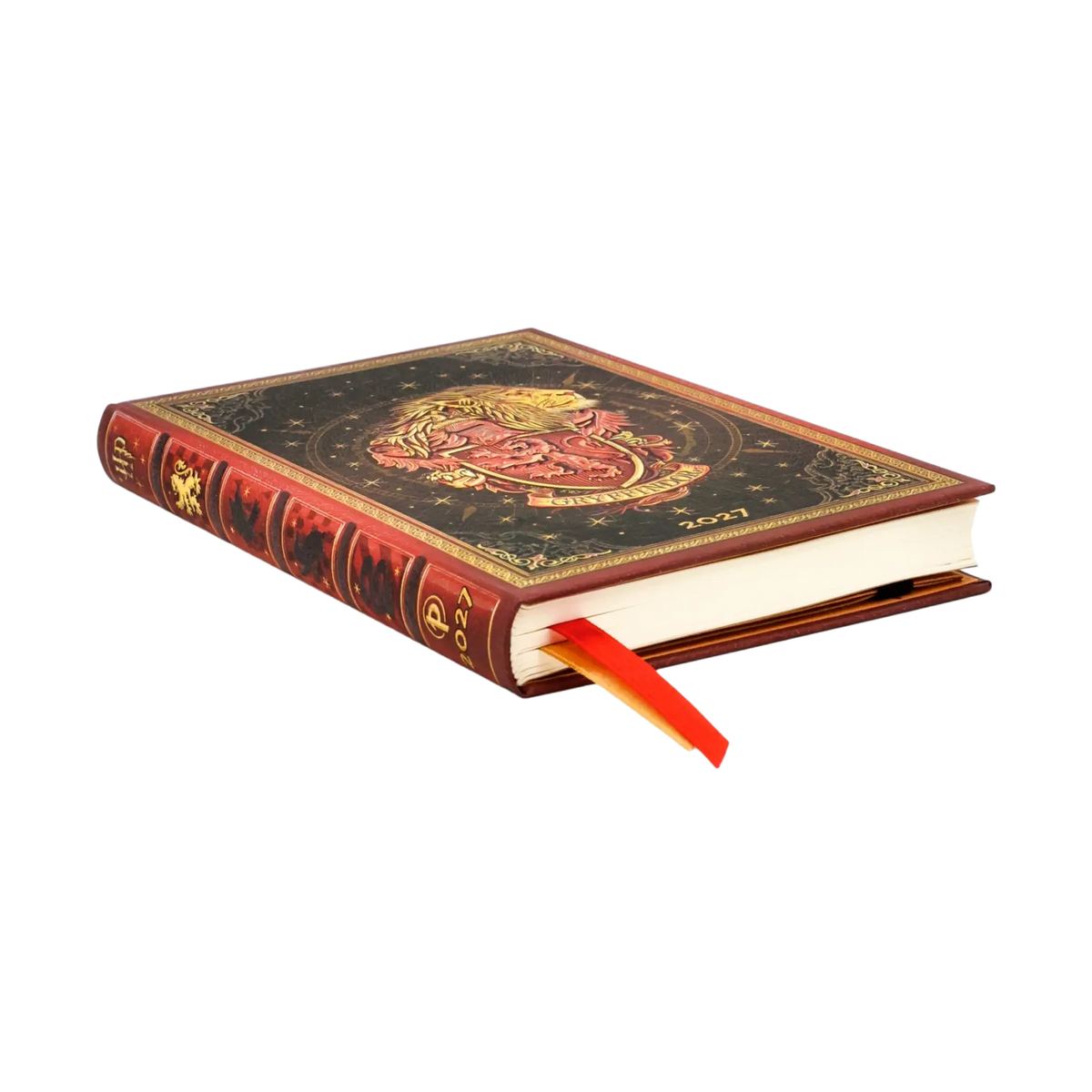 Paperblanks 2027 Gryffindor Diary Mini Hardback Diary – Week-to-View with Notes (Verso) – page edge