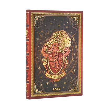 Paperblanks 2027 Gryffindor Diary Mini Hardback Diary – Week-to-View with Notes (Verso) – front cover