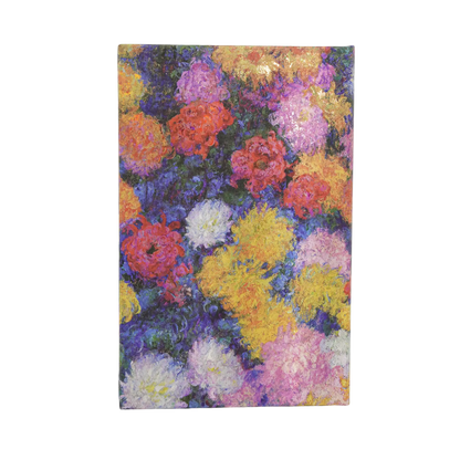 Paperblanks 2027 Monet’s Chrysanthemums Mini Hardback Diary – Week-to-View with Notes (Verso) – back cover