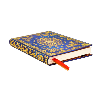 Paperblanks 2027 Silk Sky Mini Hardback Diary – Week-to-View with Notes (Verso) – page edge