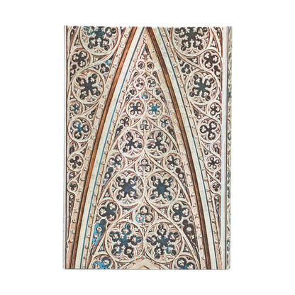 Paperblanks 2027 Vault of the Milan Cathedral Mini Hardback Diary – Week-to-View with Notes (Verso) – back cover