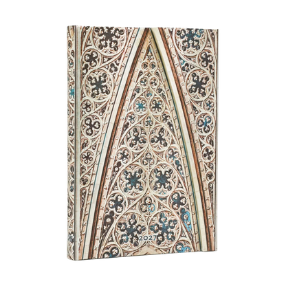 Paperblanks 2027 Vault of the Milan Cathedral Mini Hardback Diary – Week-to-View with Notes (Verso) – front cover