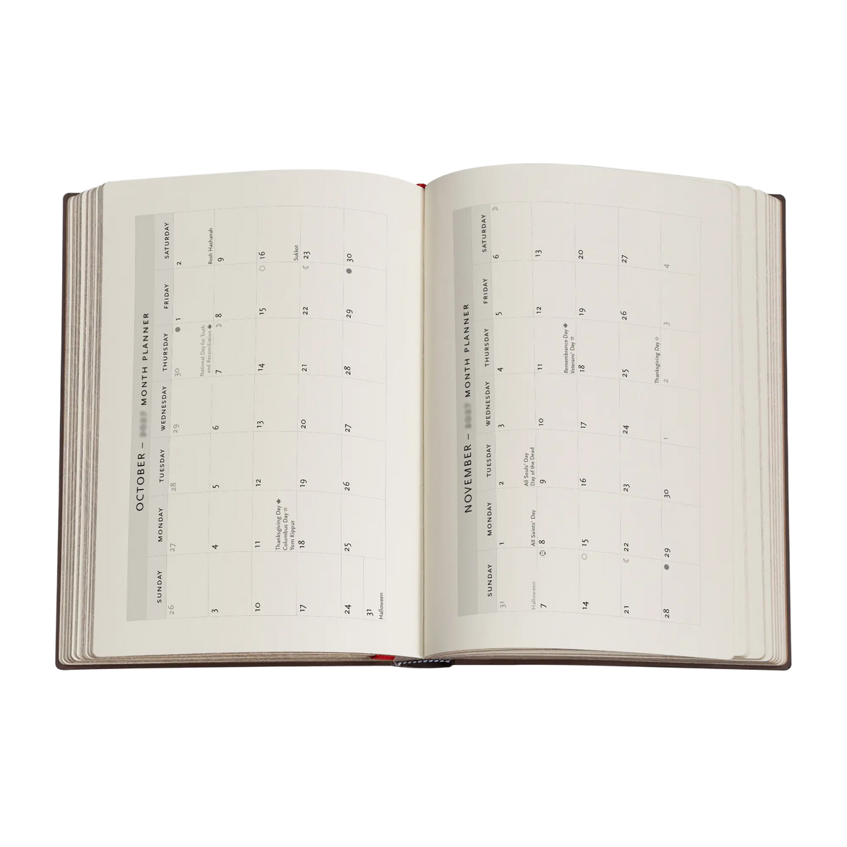 Paperblanks 2027 Cezanne’s Terracotta Pots and Flowers Midi Hardback Diary – Day-per-Page – inside pages