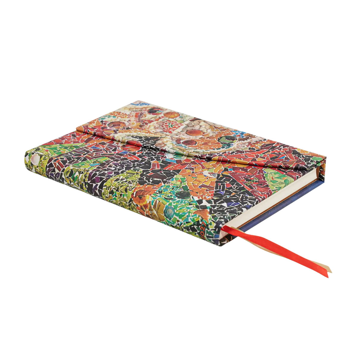 Paperblanks 2027 Gaudi’s Sun Midi Hardback Diary – Week-to-View Horizontal – page edge