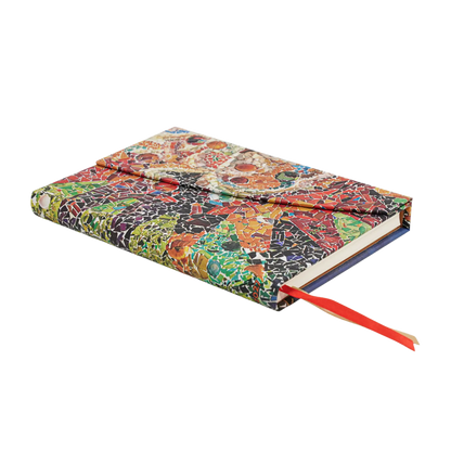 Paperblanks 2027 Gaudi’s Sun Midi Hardback Diary – Week-to-View Horizontal – page edge