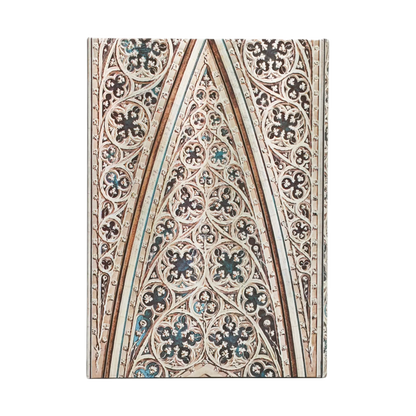 Paperblanks 2027 Vault of the Milan Cathedral Midi Hardback Diary – Week-to-View Horizontal – back cover