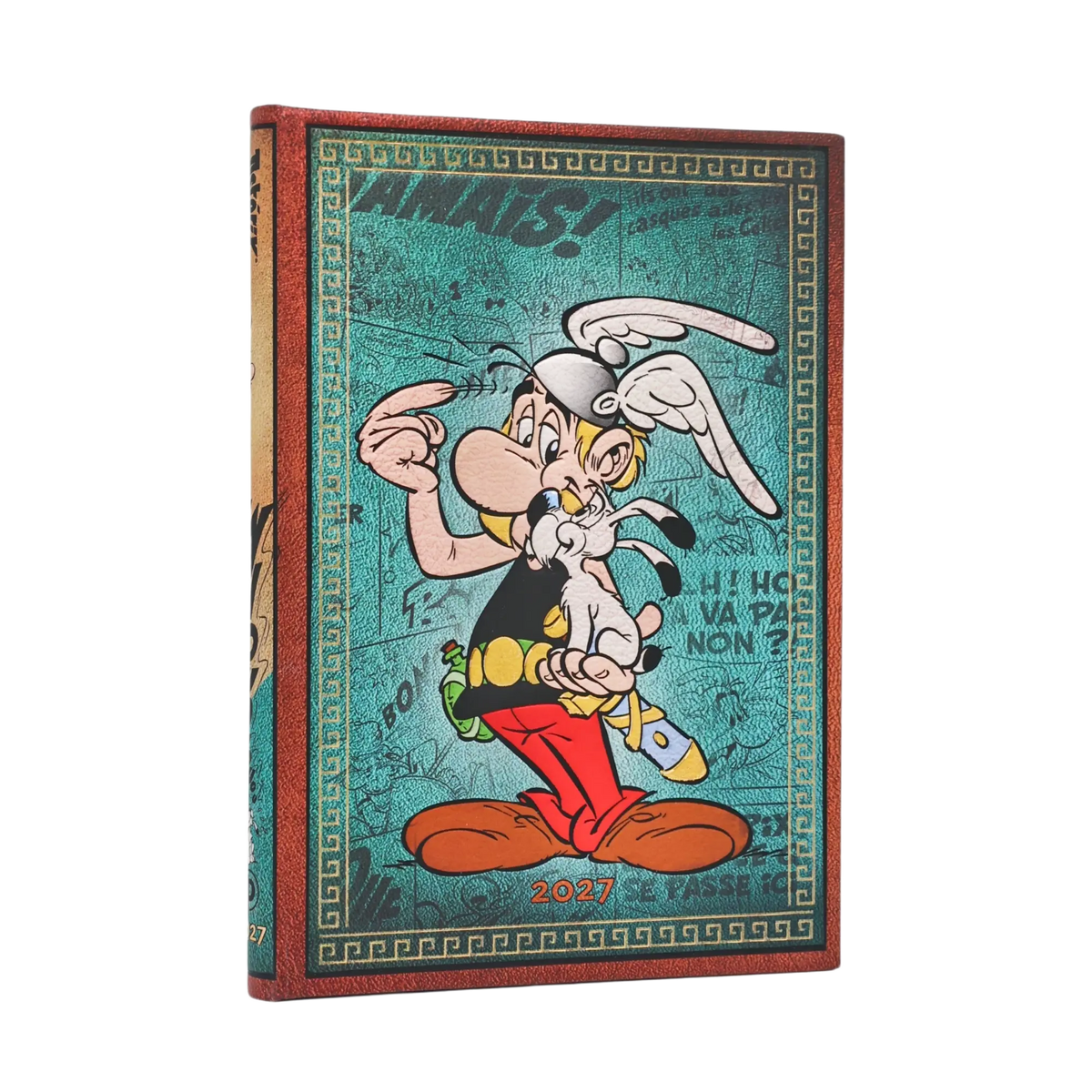 Paperblanks 2027 Asterix the Gaul Midi Hardback Diary – Week-to-View Vertical – front cover