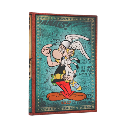 Paperblanks 2027 Asterix the Gaul Midi Hardback Diary – Week-to-View Vertical – front cover
