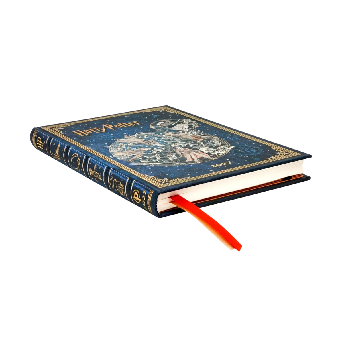 Paperblanks 2027 Legends of Hogwarts Diary Midi Hardback Diary – Week-to-View Vertical – page edge