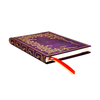 Paperblanks 2027 New York Rose Midi Hardback Diary – Week-to-View Vertical – page edge