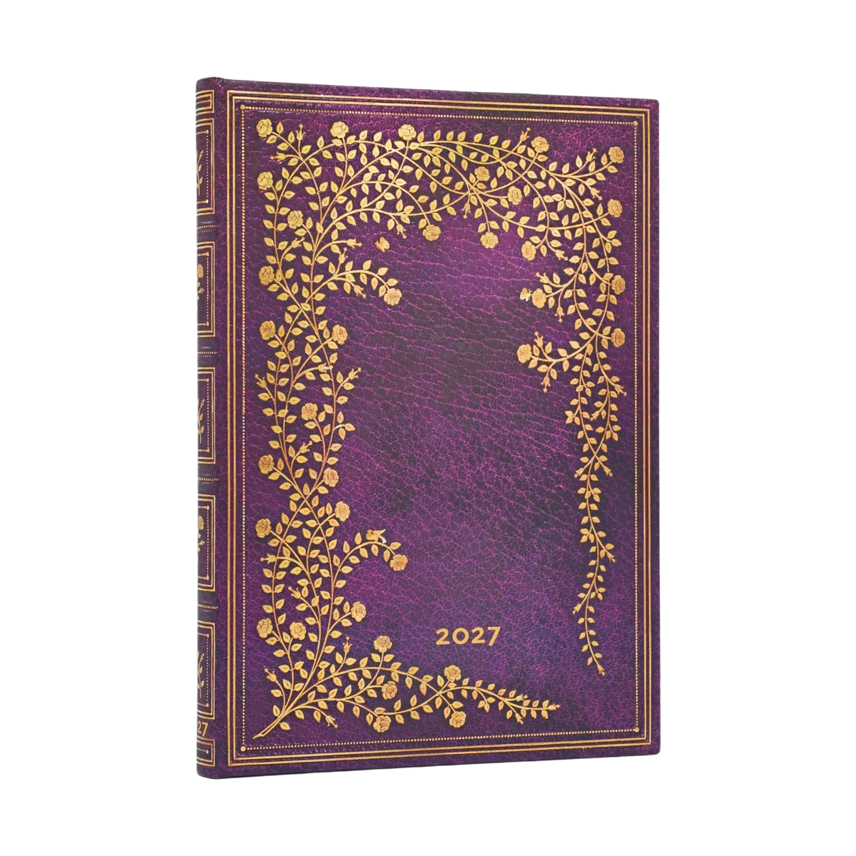 Paperblanks 2027 New York Rose Midi Hardback Diary – Week-to-View Vertical – front cover