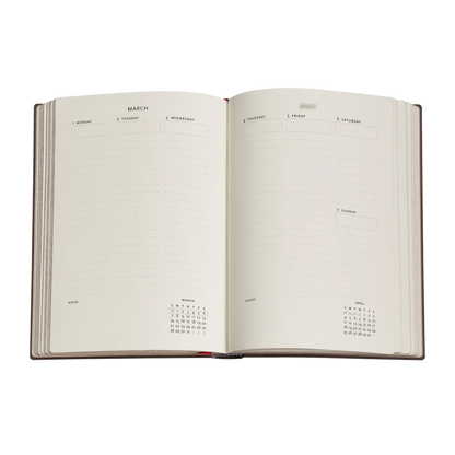 Paperblanks 2027 Poetry in Bloom Midi Hardback Diary – Week-to-View Vertical – inside pages