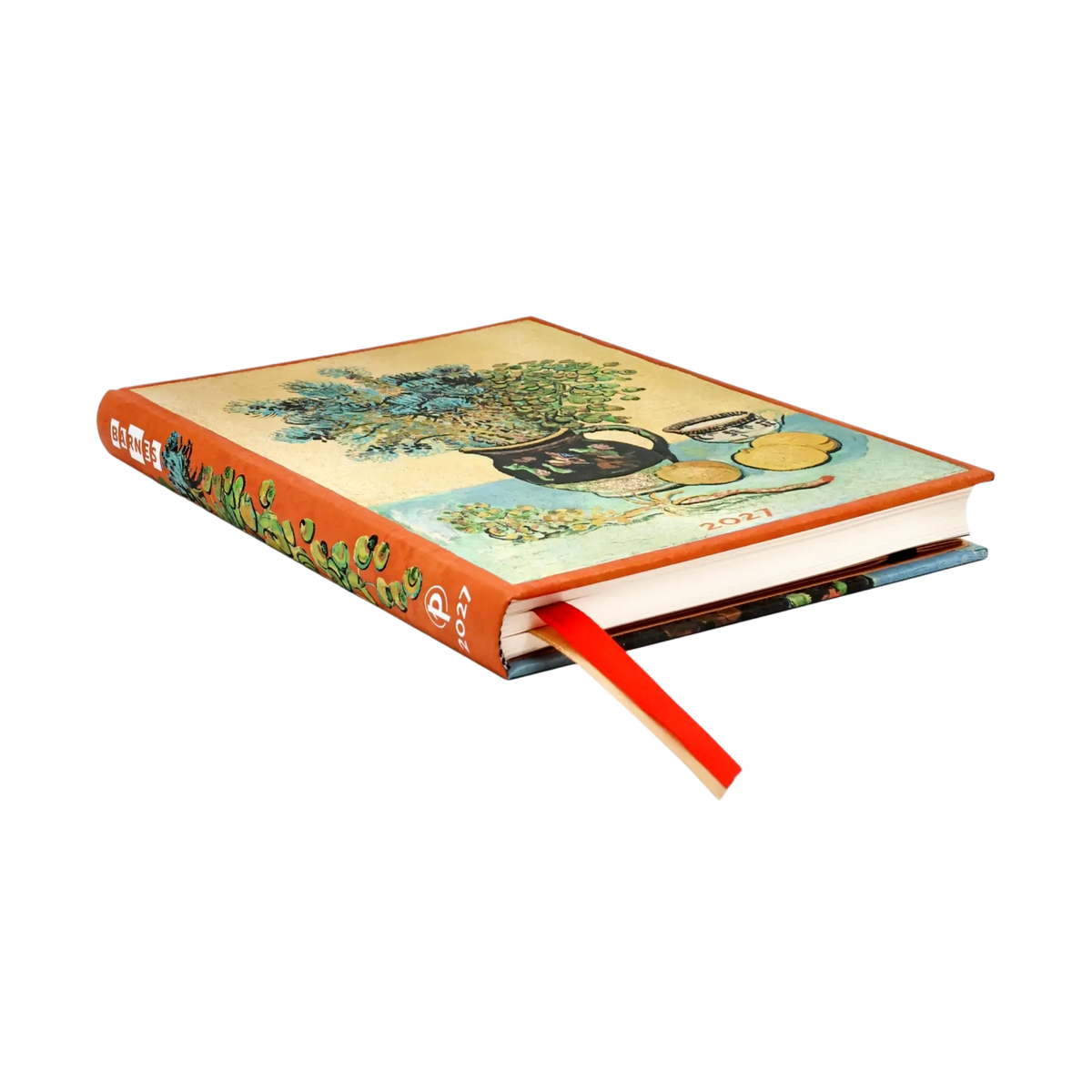 Paperblanks 2027 Van Gogh’s Still Life Midi Hardback Diary – Week-to-View Vertical – page edge
