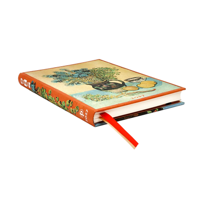 Paperblanks 2027 Van Gogh’s Still Life Midi Hardback Diary – Week-to-View Vertical – page edge