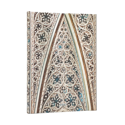Paperblanks 2027 Vault of the Milan Cathedral Midi Hardback Diary – Week-to-View Vertical – front cover