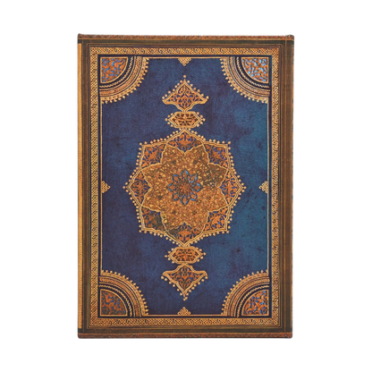 Paperblanks 2027 Safavid Indigo Midi Hardback Diary – Week-to-View with Notes (Verso) – back cover