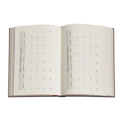 Paperblanks 2027 Safavid Indigo Midi Hardback Diary – Week-to-View with Notes (Verso) – inside pages