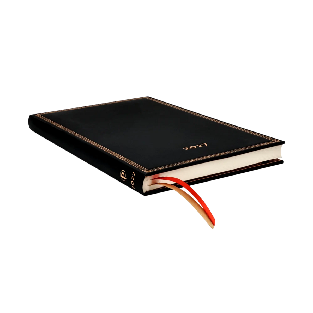 Paperblanks 2027 Black Edition Maxi Hardback Diary – Week-to-View Vertical – page edge