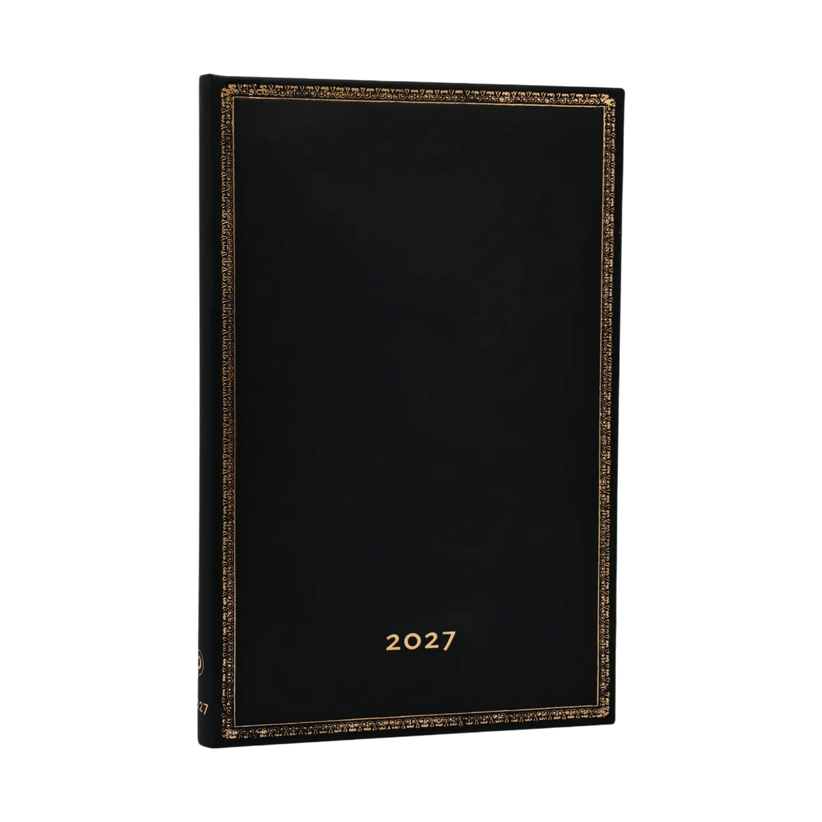 Paperblanks 2027 Black Edition Maxi Hardback Diary – Week-to-View Vertical – front cover