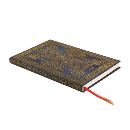 Paperblanks 2027 Blue Luxe Maxi Hardback Diary – Week-to-View Vertical – page edge