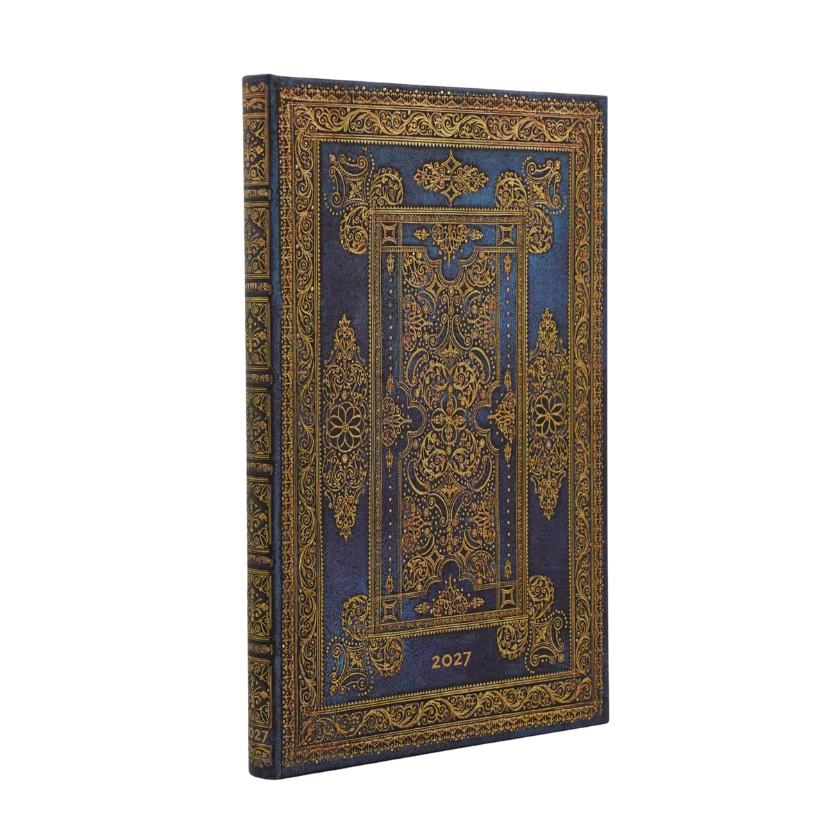 Paperblanks 2027 Blue Luxe Maxi Hardback Diary – Week-to-View Vertical – front cover