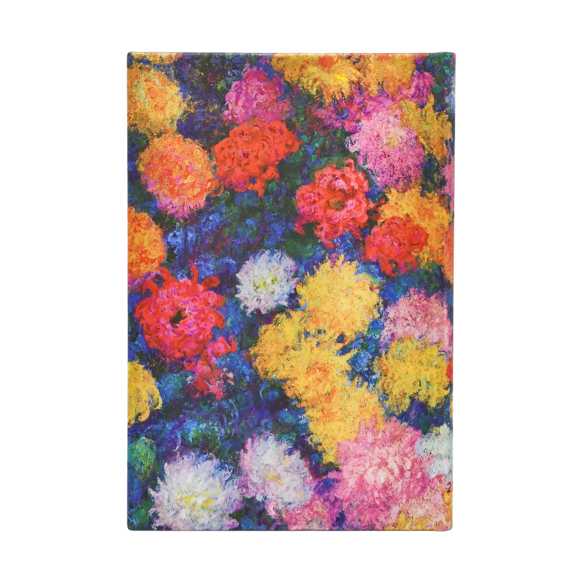 Paperblanks 2027 Monet’s Chrysanthemums Maxi Hardback Diary – Week-to-View Vertical – back cover