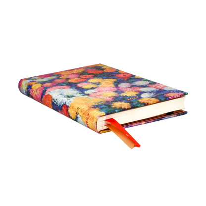 Paperblanks 2027 Monet’s Chrysanthemums Maxi Hardback Diary – Week-to-View Vertical – page edge
