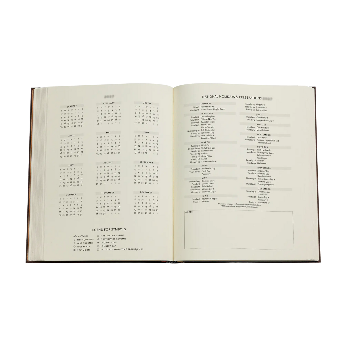 Paperblanks 2027 Gaudi’s Sun Ultra Hardback Diary – Day-per-Page – inside pages