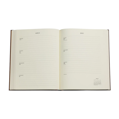 Paperblanks 2027 Van Gogh, Sunflowers Ultra Hardback Diary – Week-to-View Horizontal – inside pages