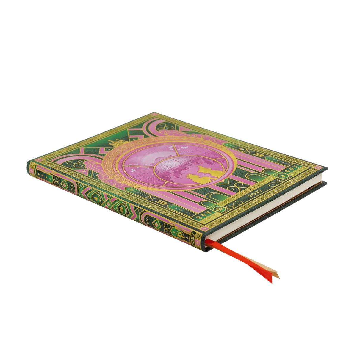 Paperblanks 2027 The Magic of Wicked Ultra Hardback Diary – Week-to-View Vertical – page edge