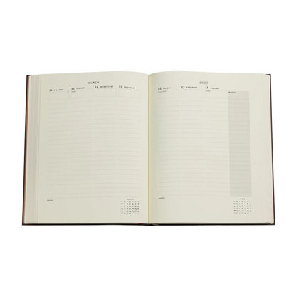 Paperblanks 2027 Van Gogh, Sunflowers Ultra Hardback Diary – Week-to-View Vertical – inside pages