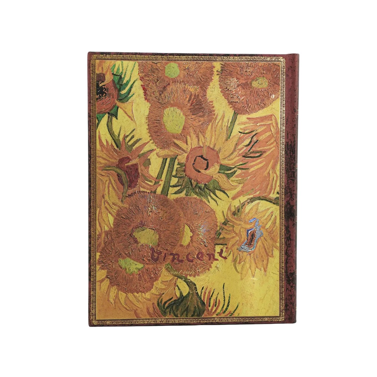 Paperblanks 2027 Van Gogh, Sunflowers Ultra Hardback Diary – Week-to-View with Notes (Verso) – back cover