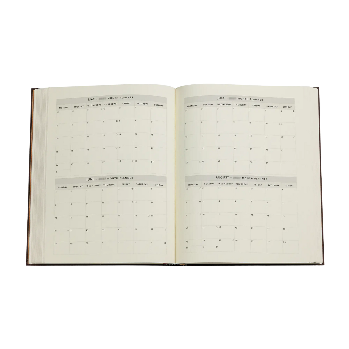 Paperblanks 2027 Wildflower Song Ultra Hardback Diary – Week-to-View with Notes (Verso) – inside pages