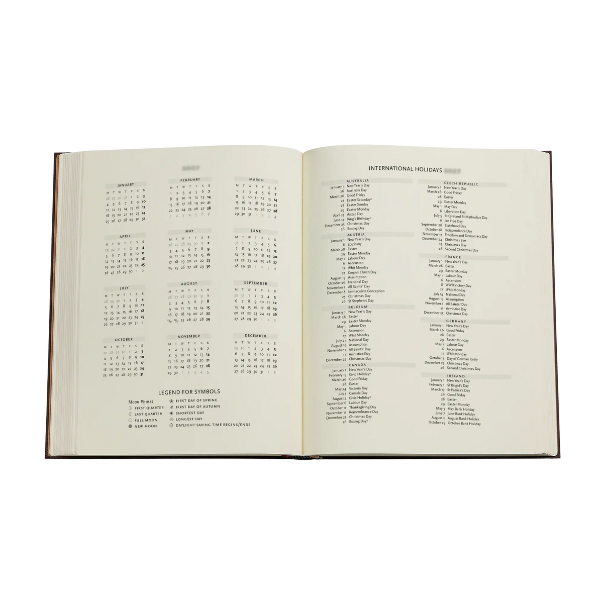 Paperblanks 2027 Wildflower Song Ultra Hardback Diary – Week-to-View with Notes (Verso) – inside pages