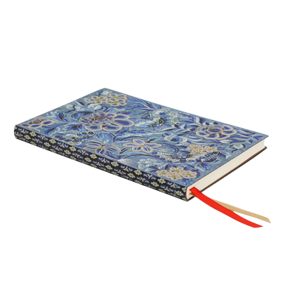 Paperblanks 2026–2027 Blue Willow Maxi Softback Flexi 18-Month Diary – Week-to-View Vertical – page edge