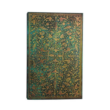 Paperblanks 2026–2027 Emerald Flower Maxi Softback Flexi 18-Month Diary – Week-to-View Vertical – back cover