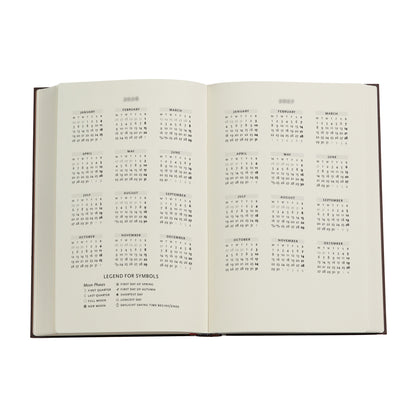 Paperblanks 2026–2027 Emerald Flower Maxi Softback Flexi 18-Month Diary – Week-to-View Vertical – inside pages