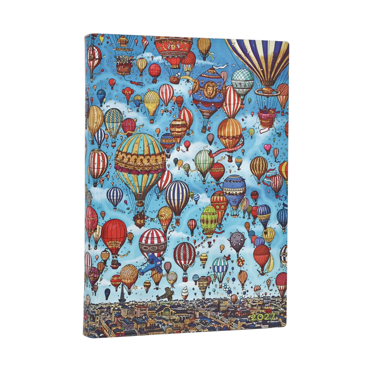 Paperblanks 2027 Balloon Festival Midi Softback Flexi Diary – Day-per-Page – front cover