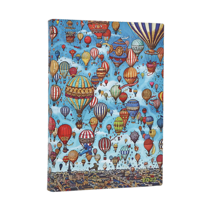 Paperblanks 2027 Balloon Festival Midi Softback Flexi Diary – Day-per-Page – front cover