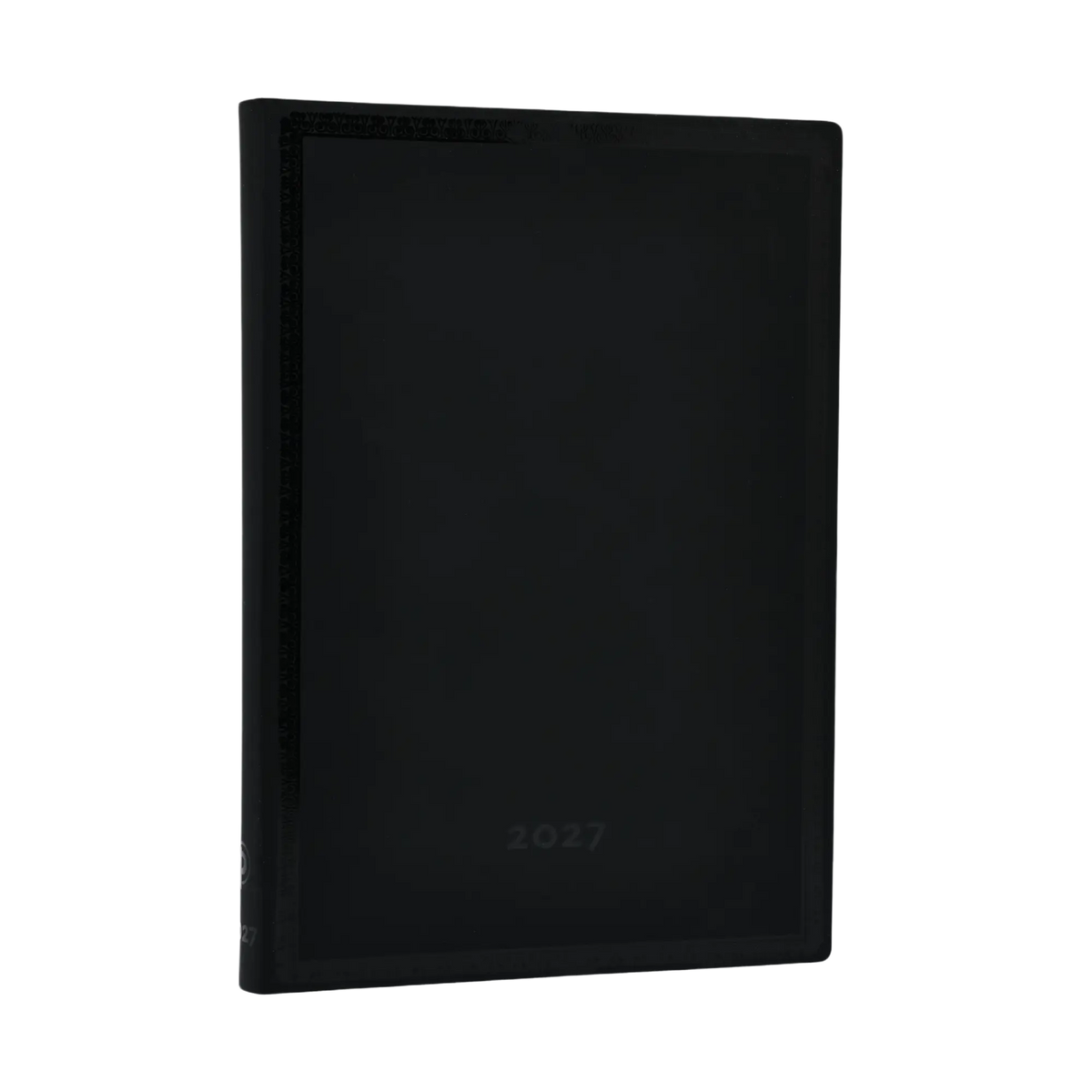Paperblanks 2027 Black Edition Bold Midi Softback Flexi Diary – Week-to-View Vertical – front cover