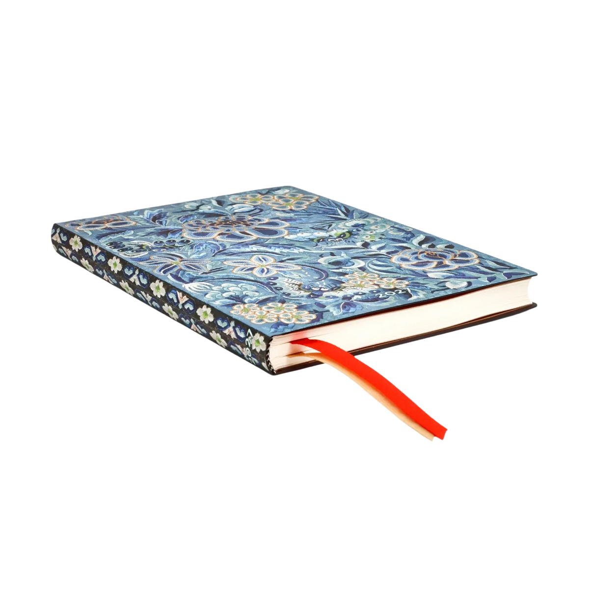 Paperblanks 2027 Blue Willow Midi Softback Flexi Diary – Week-to-View Vertical – page edge
