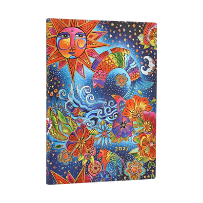 Paperblanks 2027 Celestial Magic Midi Softback Flexi Diary – Week-to-View Vertical – front cover