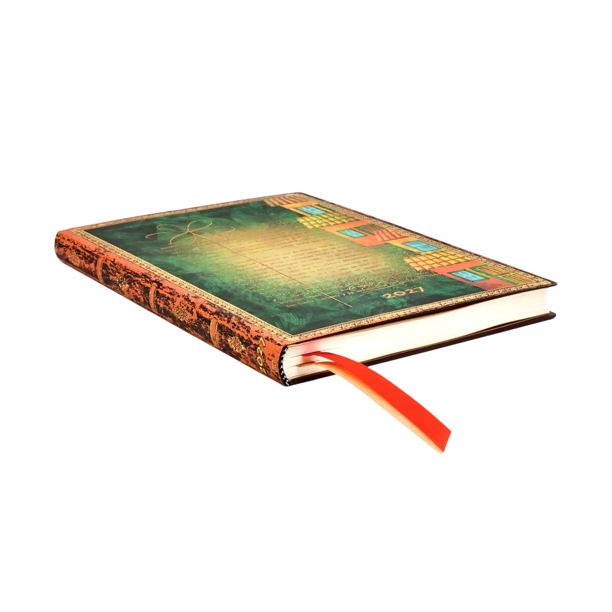 Paperblanks 2027 Garcia Marquez, One Hundred Years of Solitude Midi Softback Flexi Diary – Week-to-View Vertical – page edge
