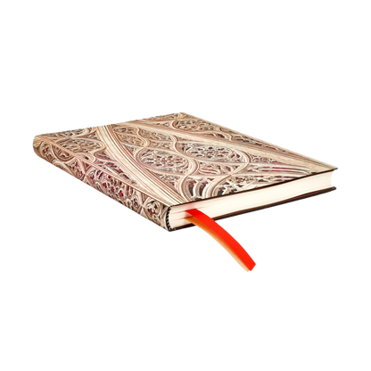 Paperblanks 2027 Vault of the Milan Cathedral (Burgundy) Midi Softback Flexi Diary – Week-to-View Vertical – page edge